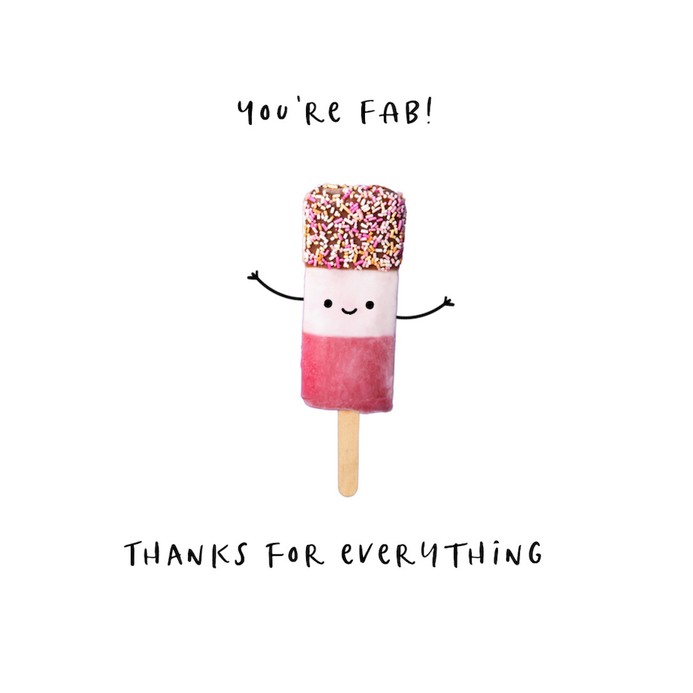 Petimo - Better Together You're Fab Thanks For Everything Card