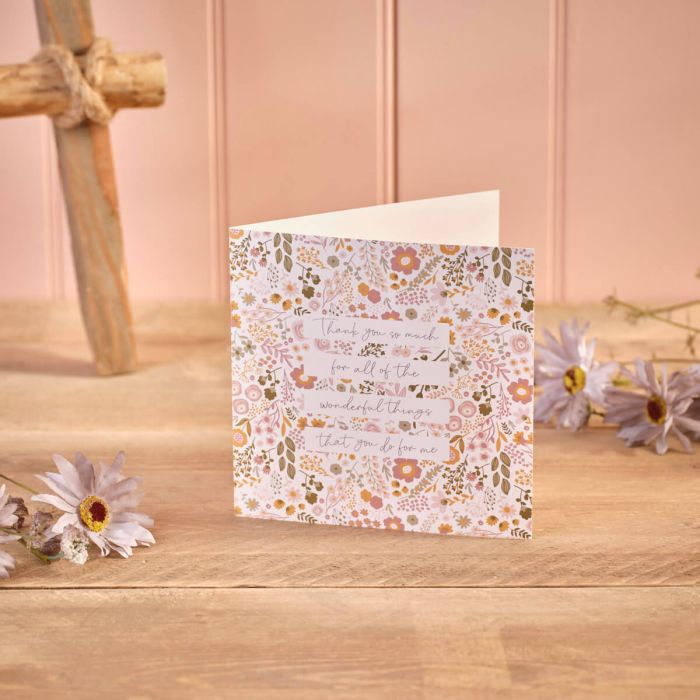Ditsy Floral Thank You So Much Card