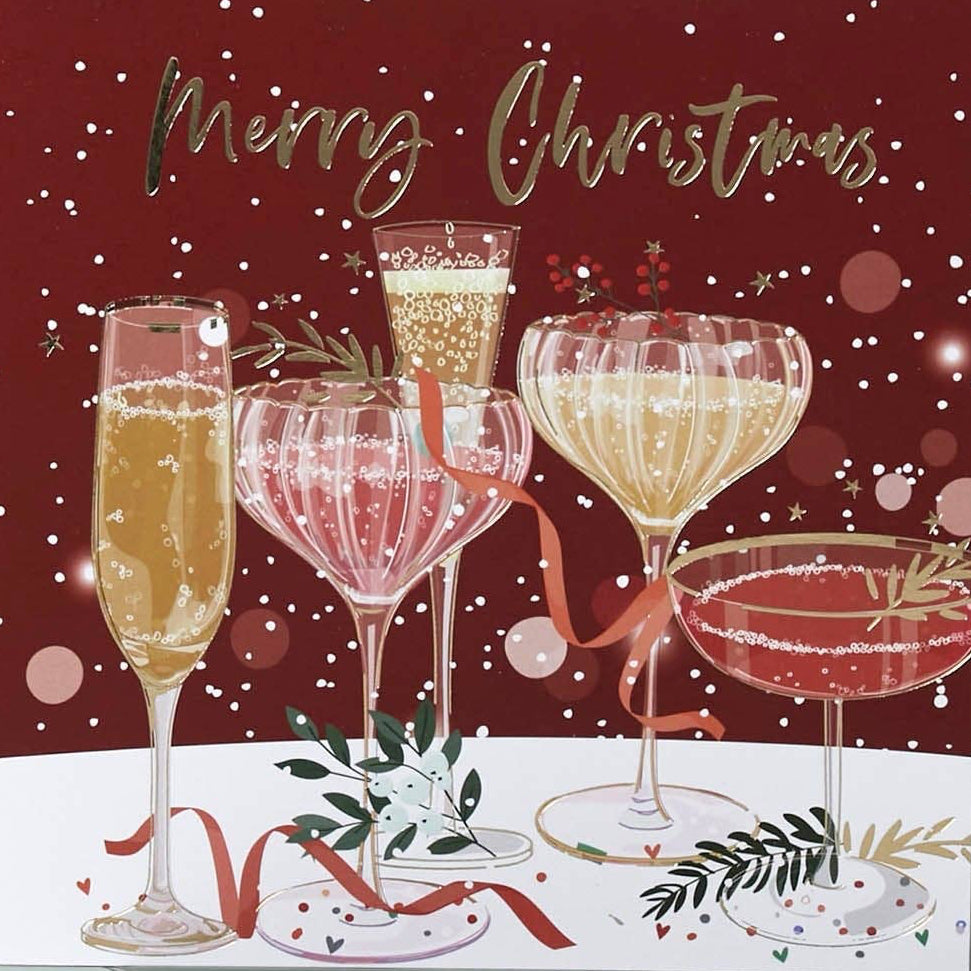 Belly Button Designs - Cocktail Christmas Card