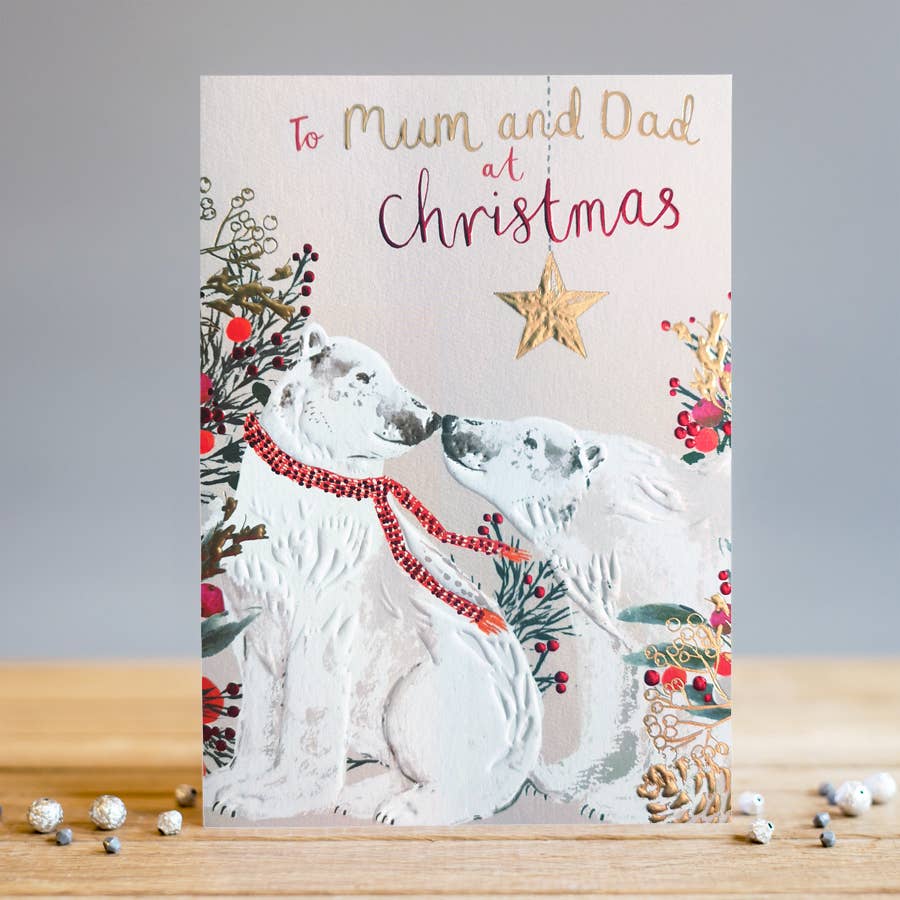 Louise Tiler - Mum & Dad Bear Christmas Card
