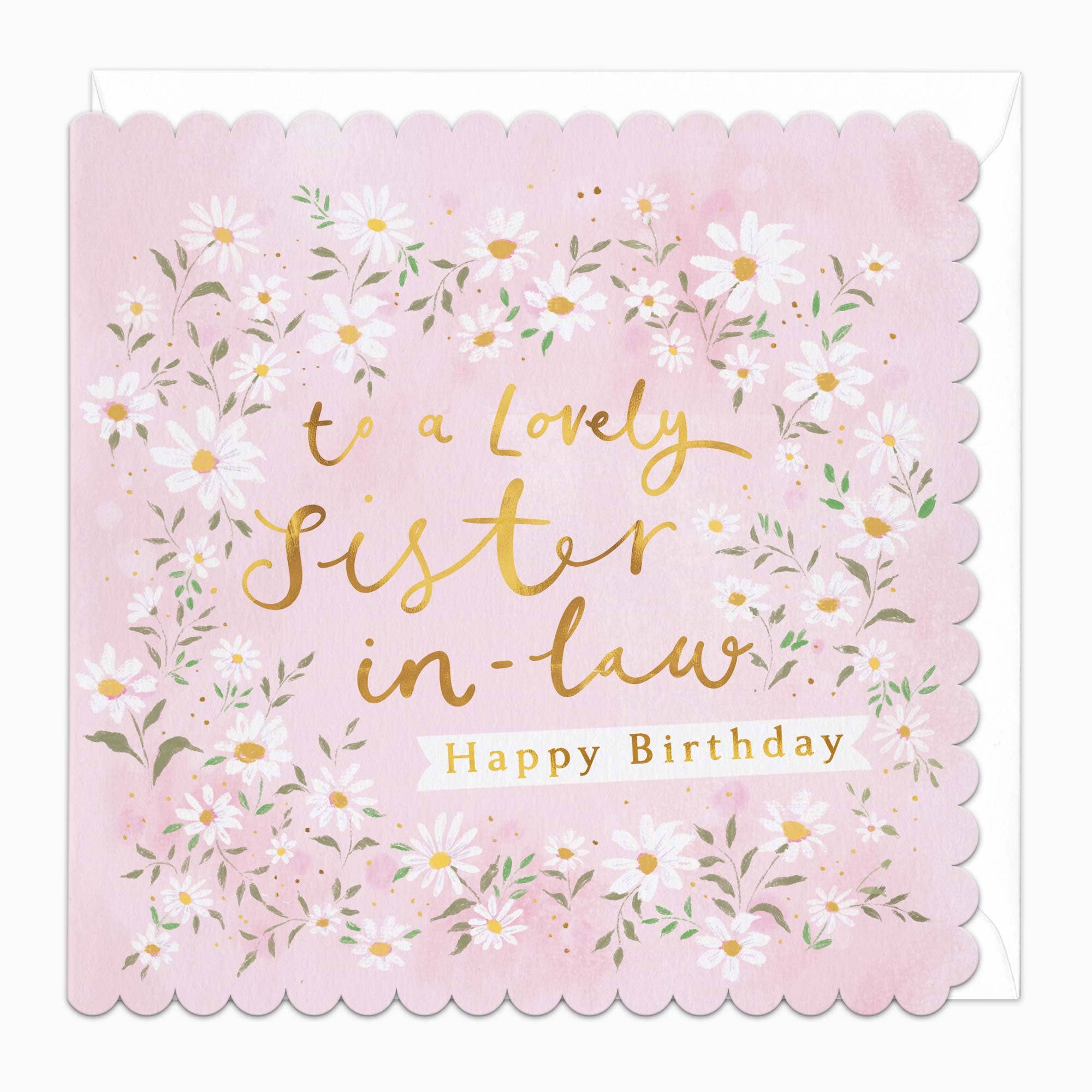 Whistlefish - Daisy Chain Sister In Law Birthday Card