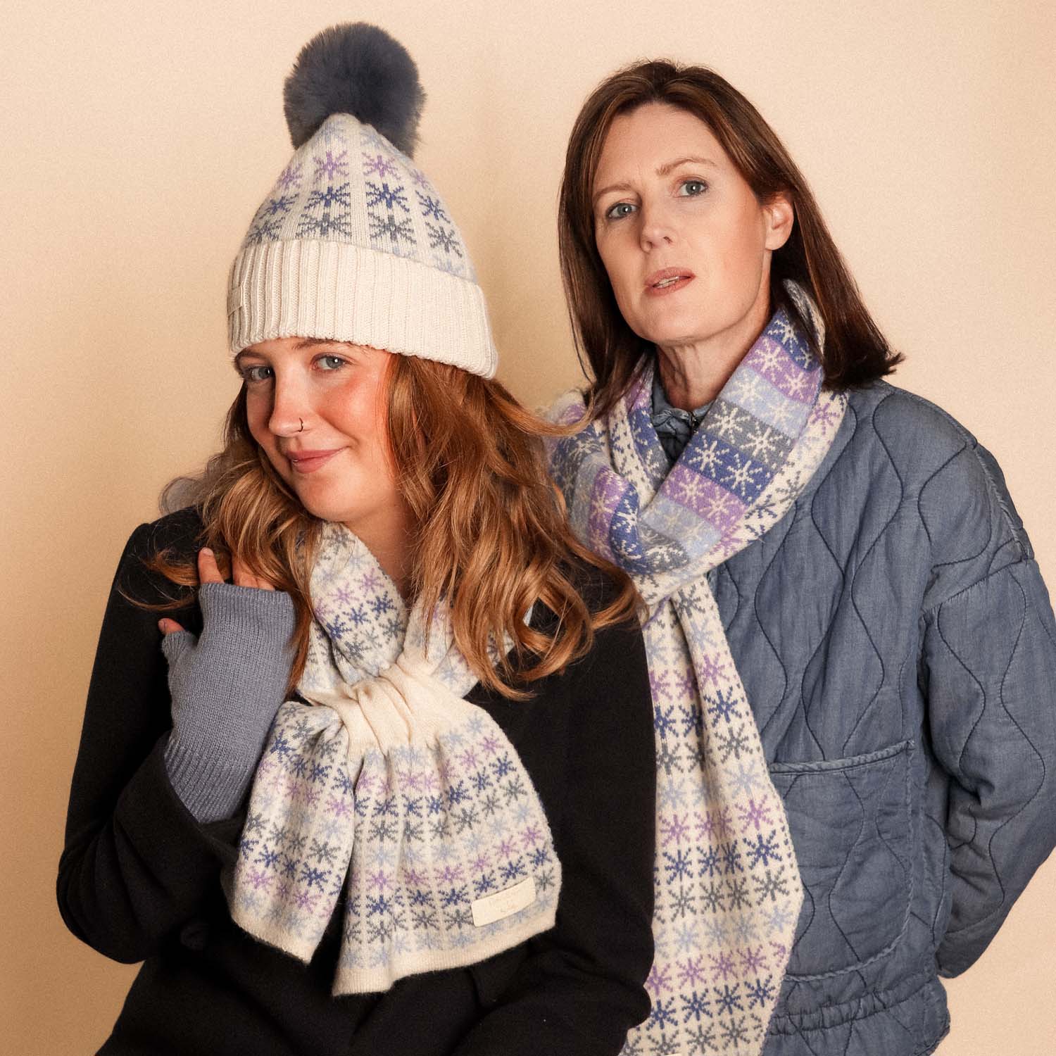 Zelly Pom Pom Hat Stars Blue