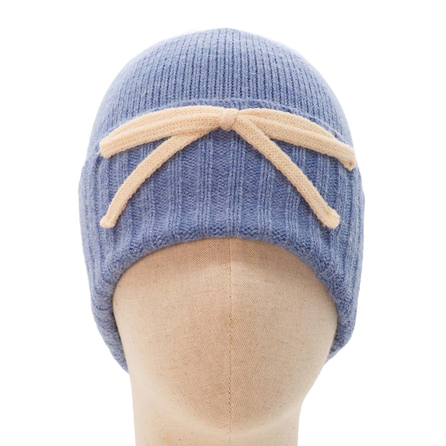 Zelly Bow Detail Hat Blue