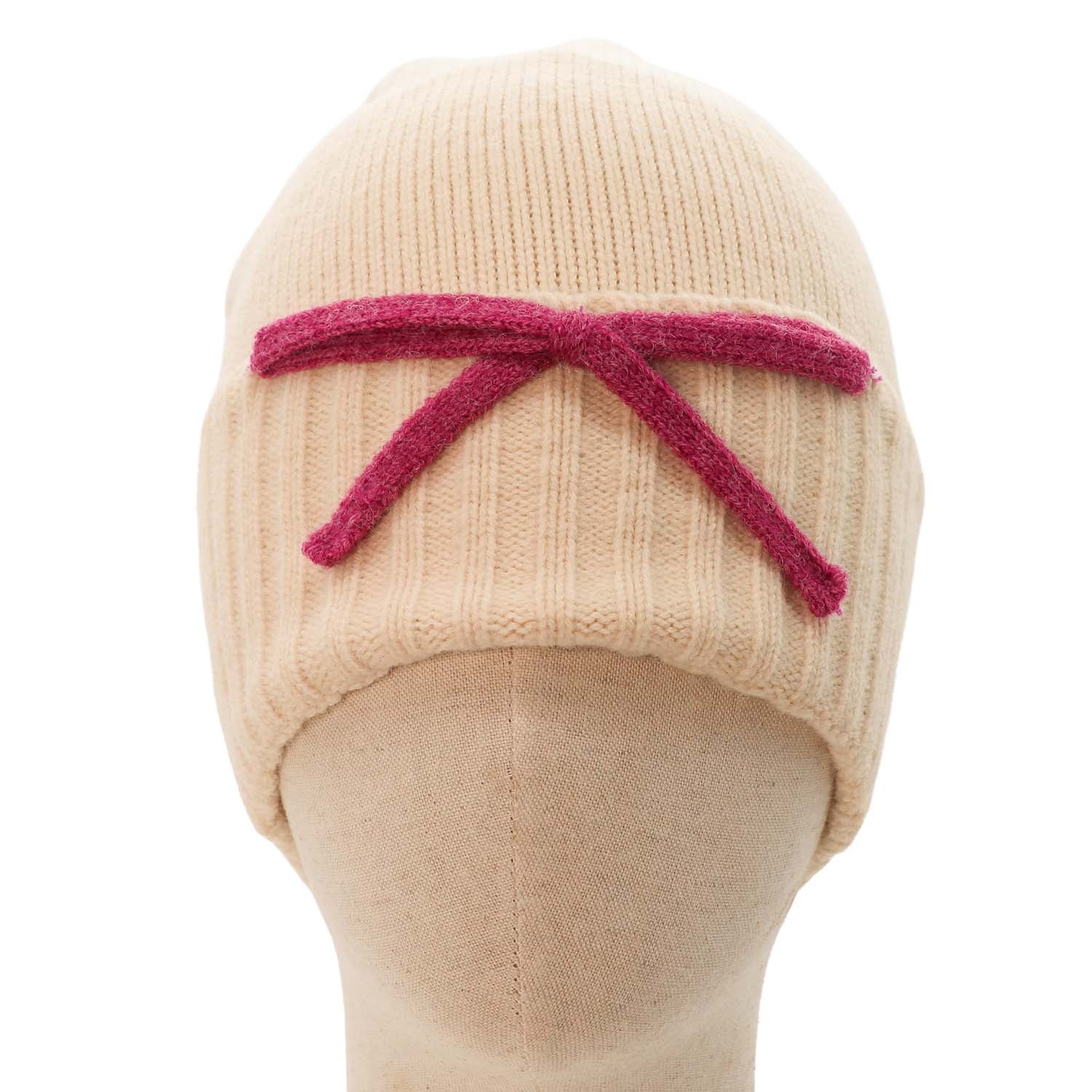 Zelly Bow Detail Hat Pink