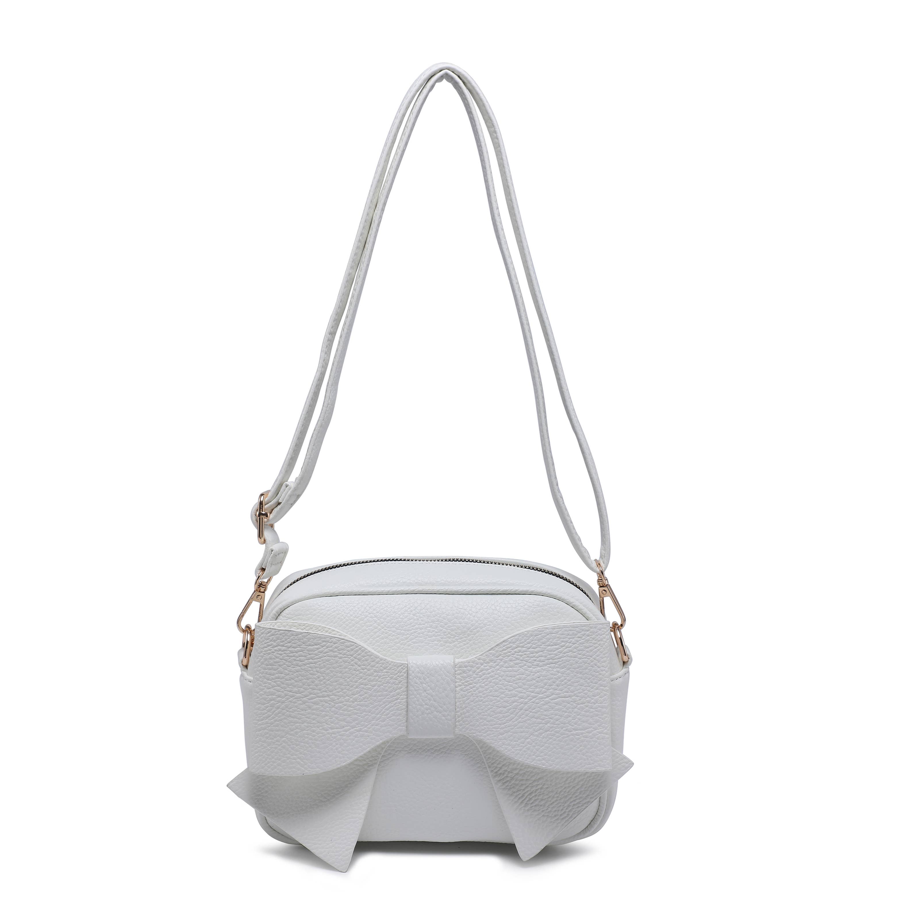 Beau Light Khaki Crossbody Bow Bag