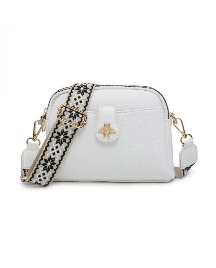Zara White Cross Body Bag
