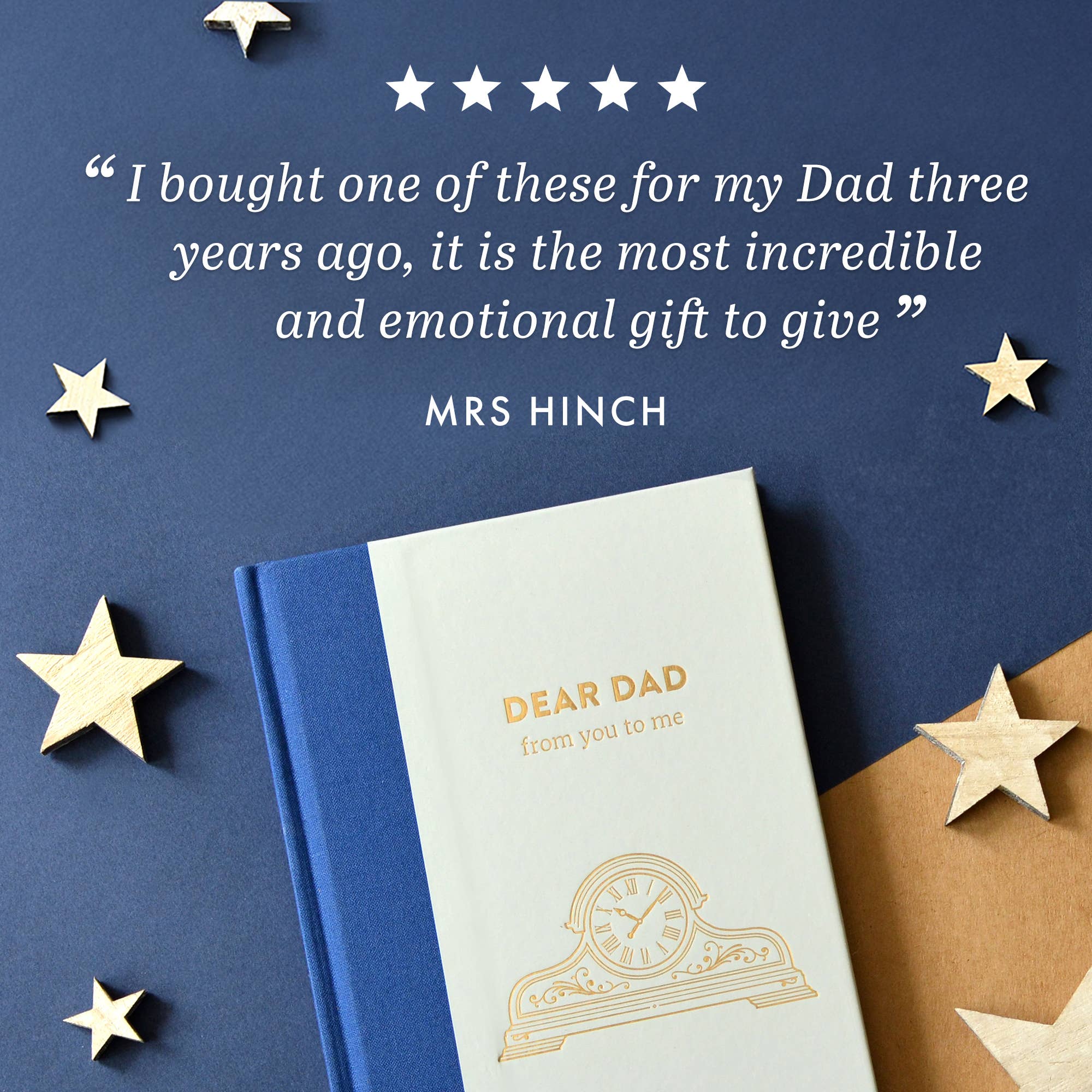 FROM YOU TO ME Meaningful Gifts - Dear Dad Guided Memory Journal | Heartfelt Gift for Dad |