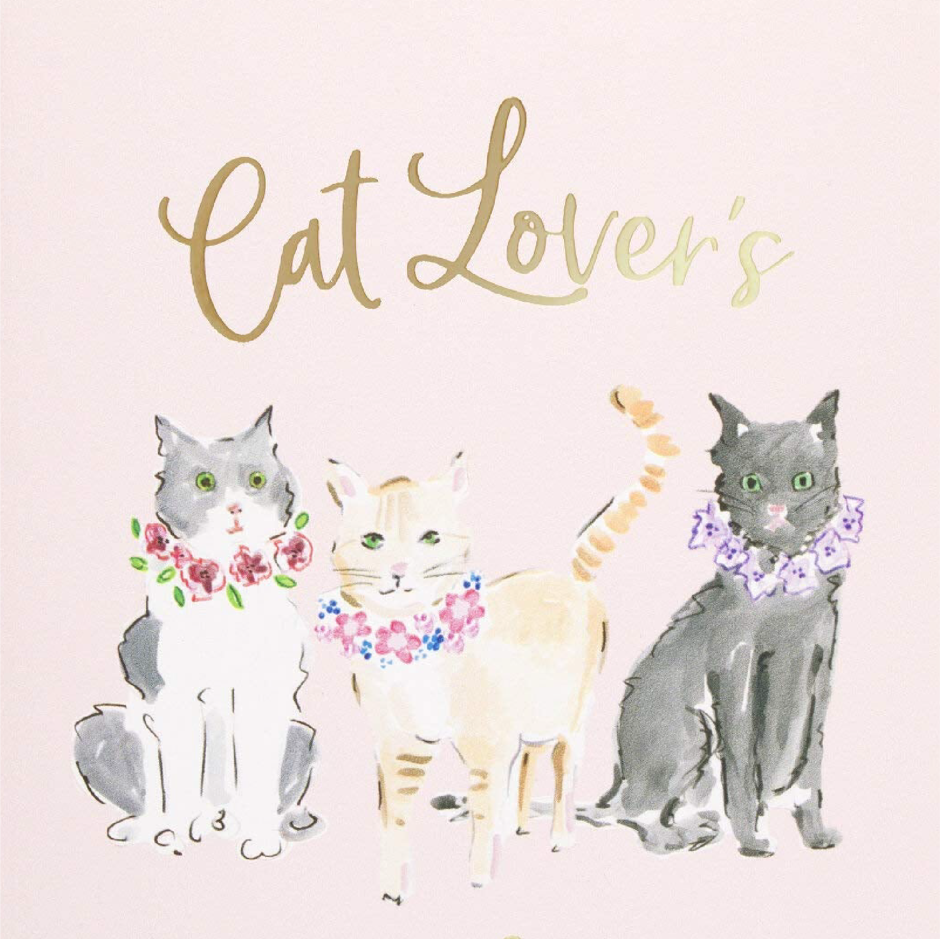 Oli Olsen - Éccolo A5 Soft Cover Cat Lover Journal - Pastel Pink