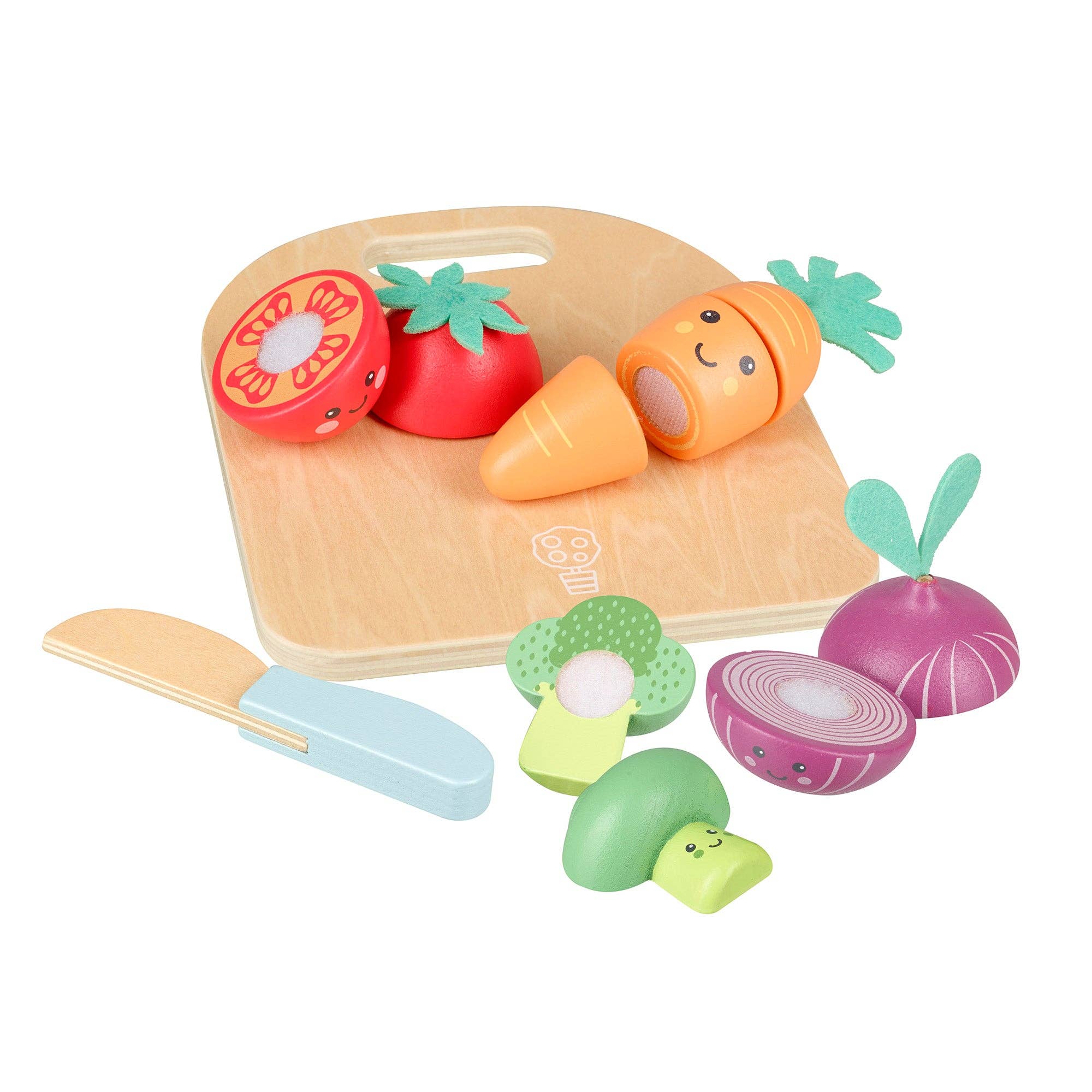 Orange Tree Toys - Happy Wooden Veggies Cutting Veg