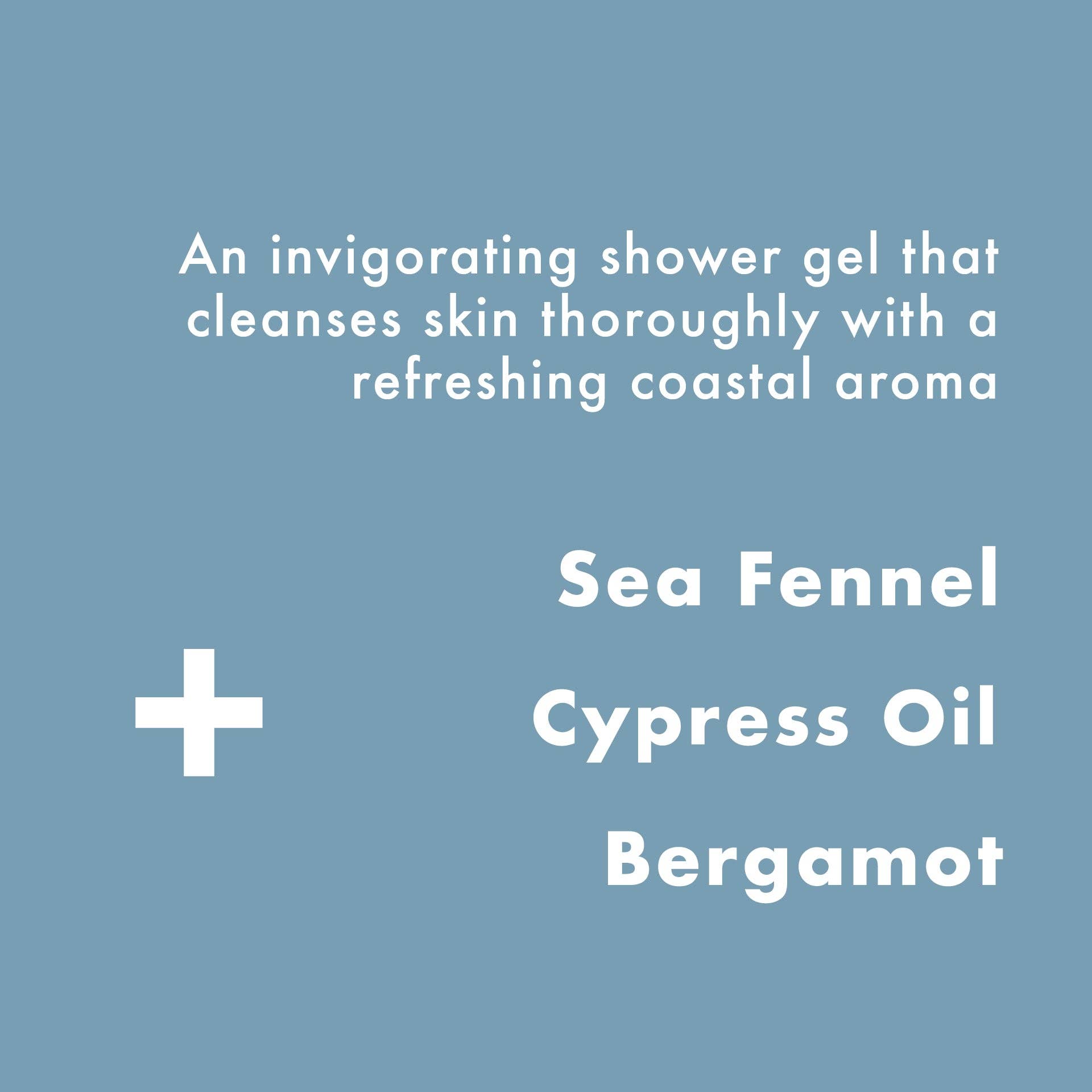 ManCave - Sea Salt Shower Gel 200ml, Mens Shower Gel, Fathers Day Gift