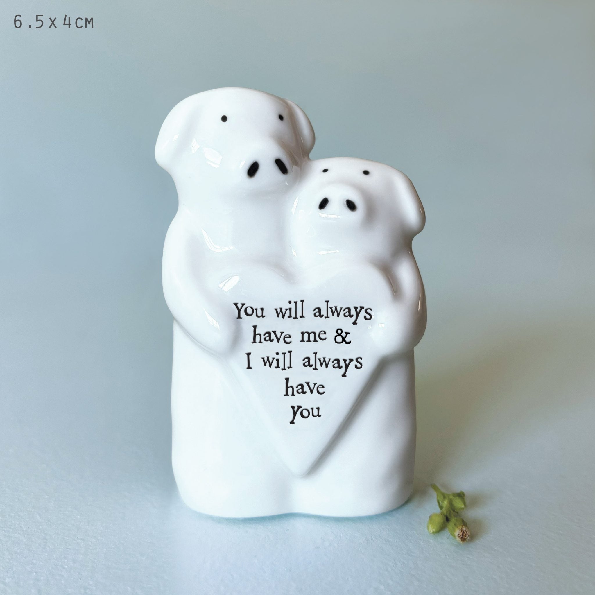 East of India Porcelain Animal Couple - Pigs