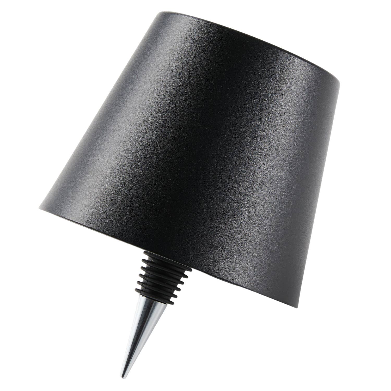 Cordless LED Table Lamp with Bottle Stopper: Cream