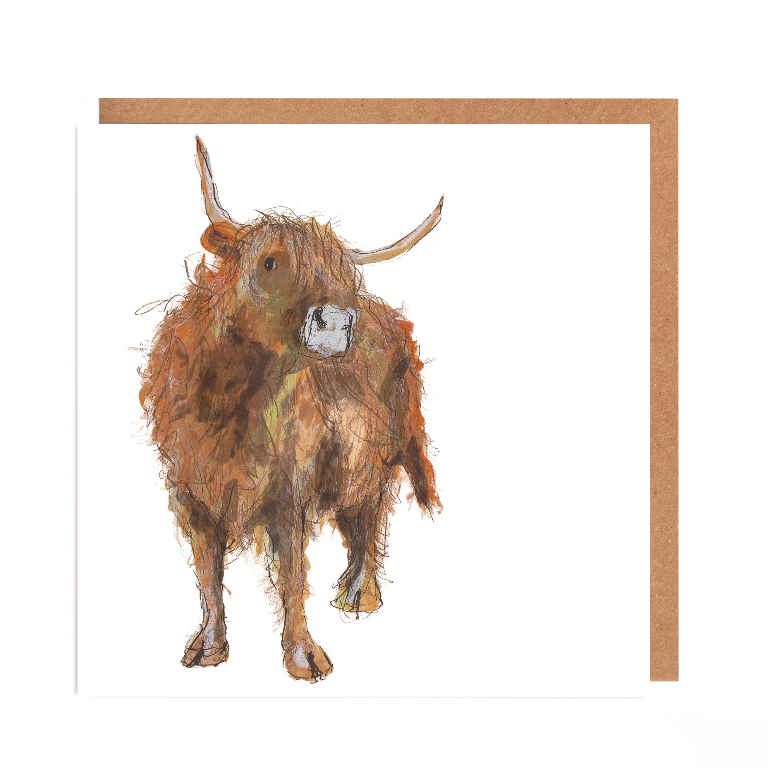 Catherine Rayner - Adrian Highland Cow Card