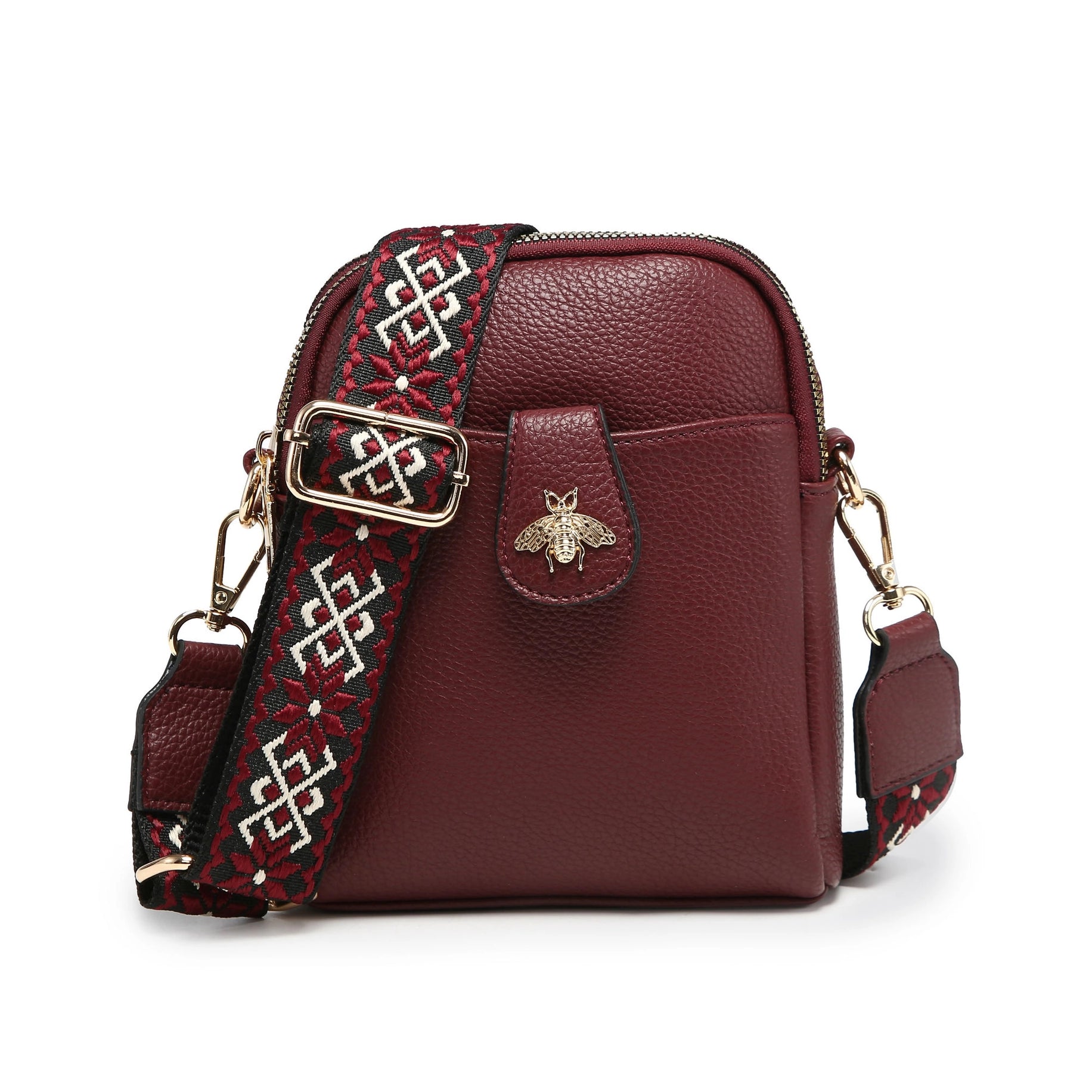 Cara Wine Cross Body Handbag