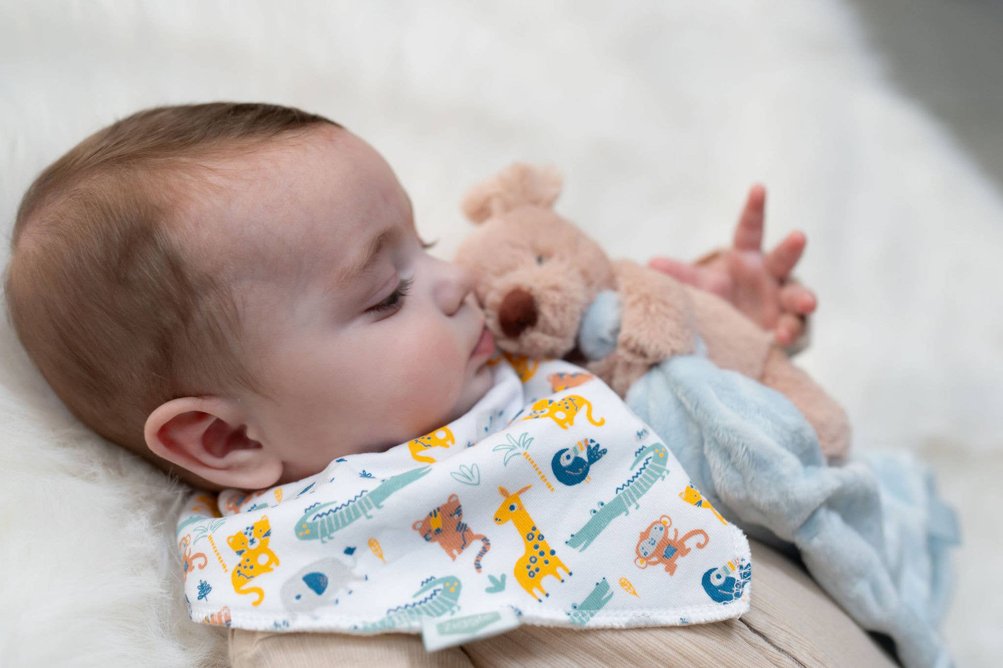 Ziggle Baby - Savanna Animals Bib Set: Set