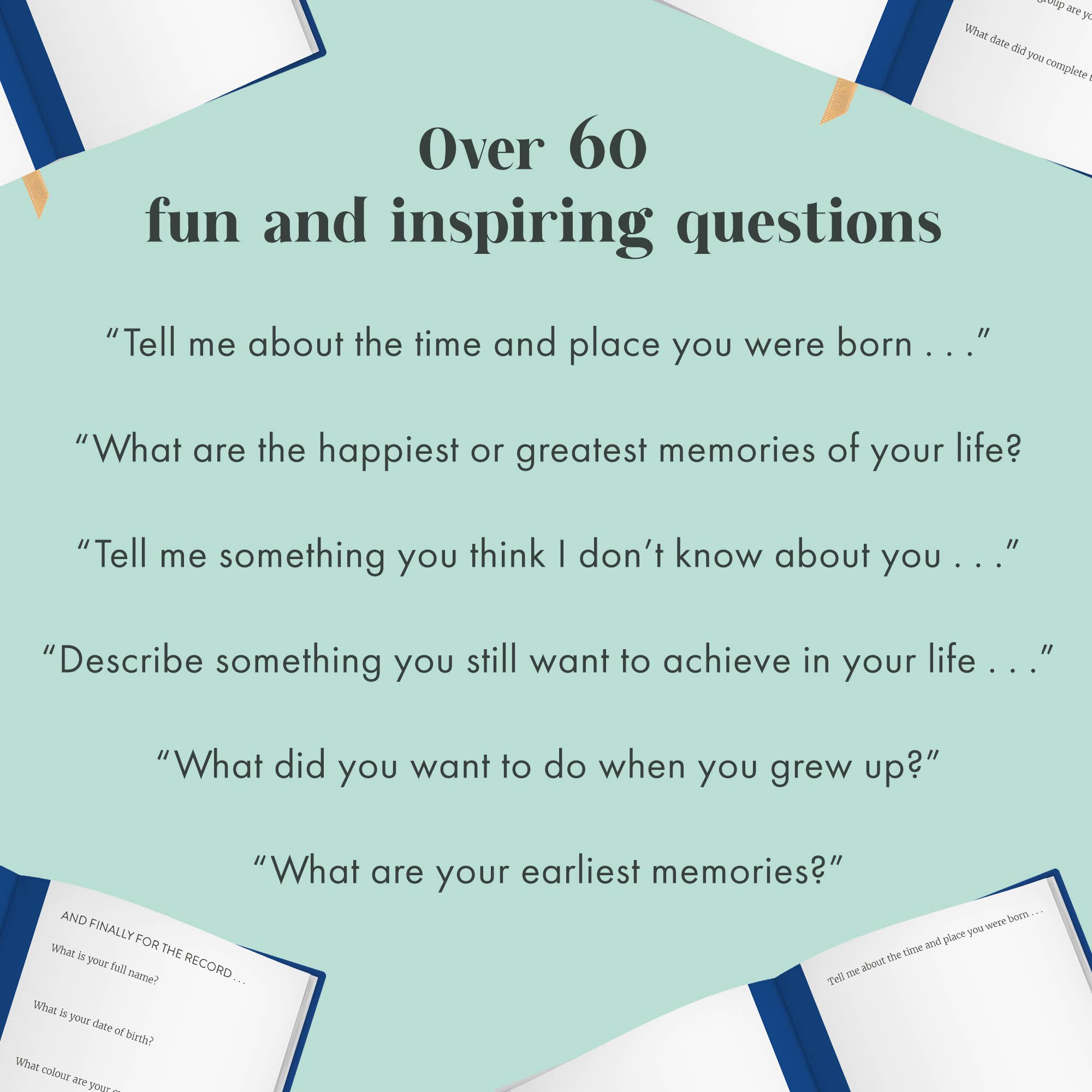 FROM YOU TO ME Meaningful Gifts - Dear Dad Guided Memory Journal | Heartfelt Gift for Dad |