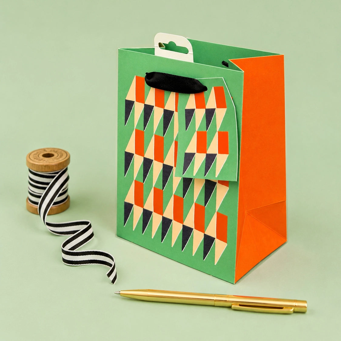 Laura Darrington Design - Luxury Geometric Patterned Small Gift Bag