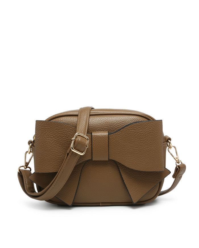 Beau Khaki Crossbody Bow Bag