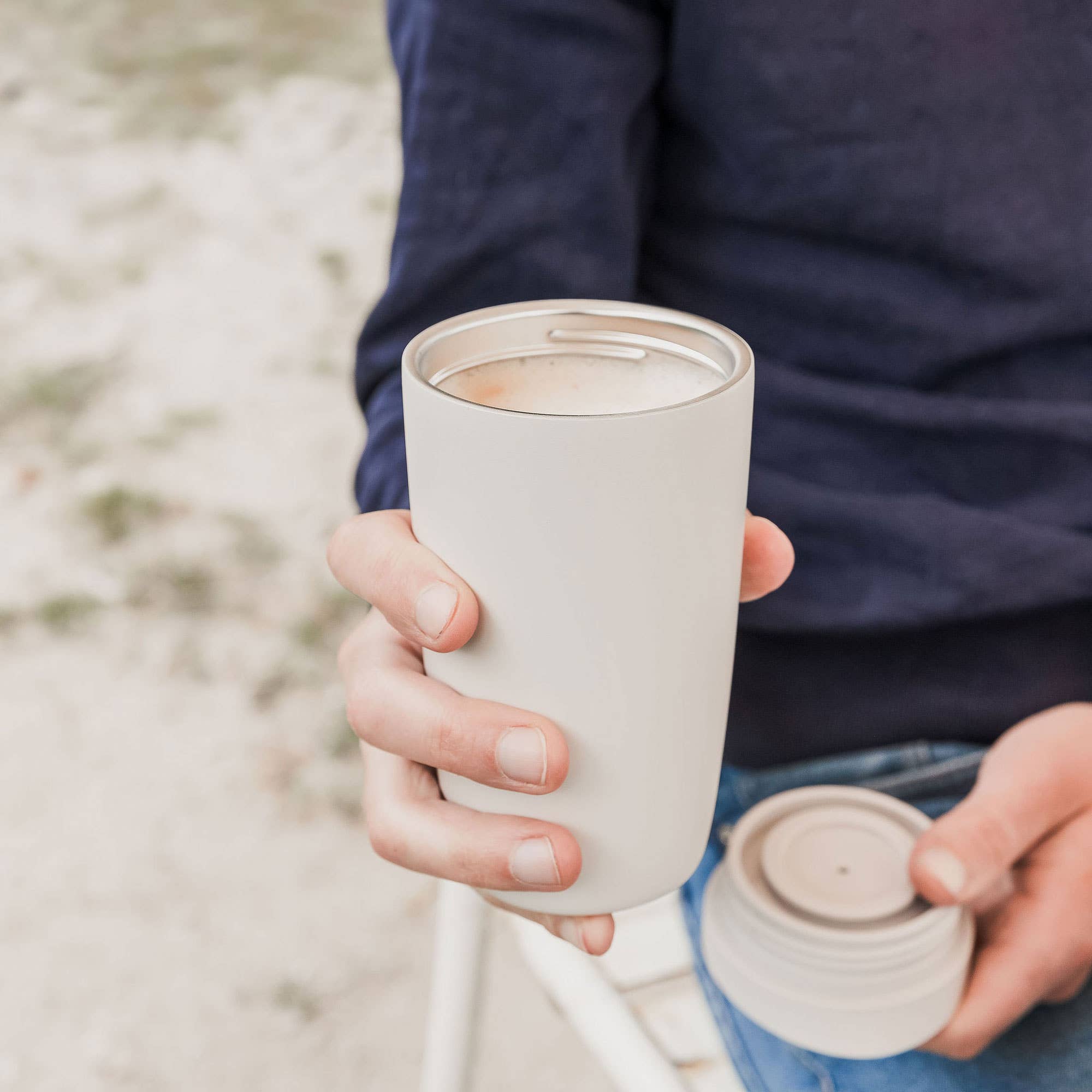 UBERSTAR - Radius Stainless Steel Double Wall Insulated Travel Cup 12oz: Pink