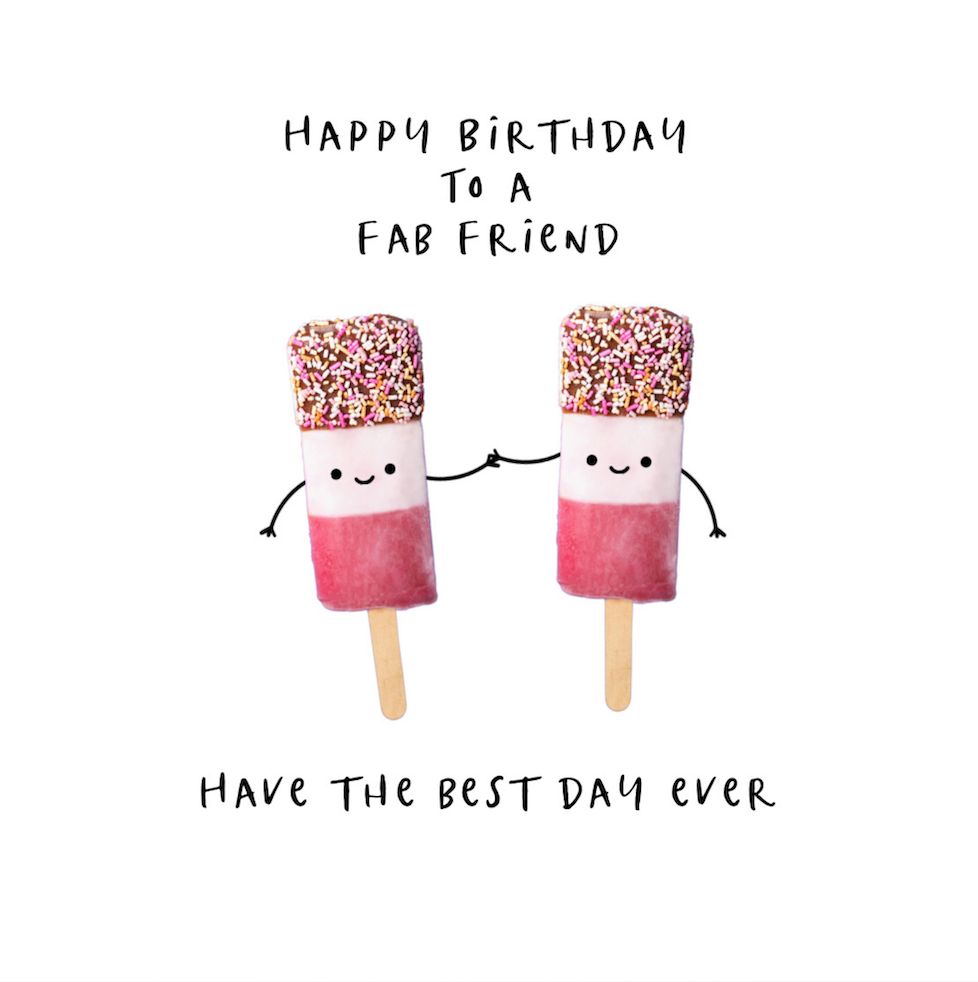 Petimo - Better Together Happy Birthday to a Fab Friend Card