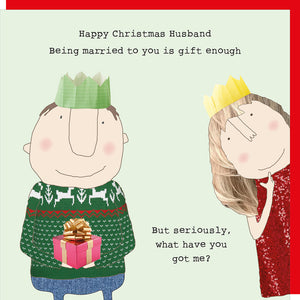 Rosie Made A Thing Husband Gift Enough Christmas Card