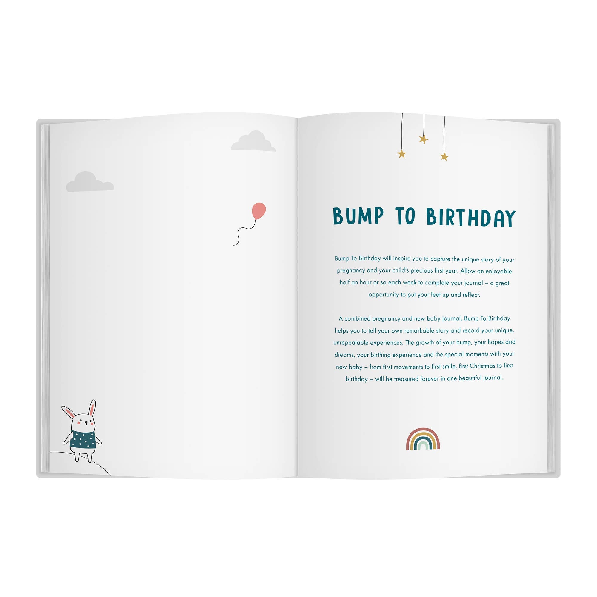 FROM YOU TO ME Meaningful Gifts - Bump to Birthday Pregnancy Journal | Pregnancy Keepsake