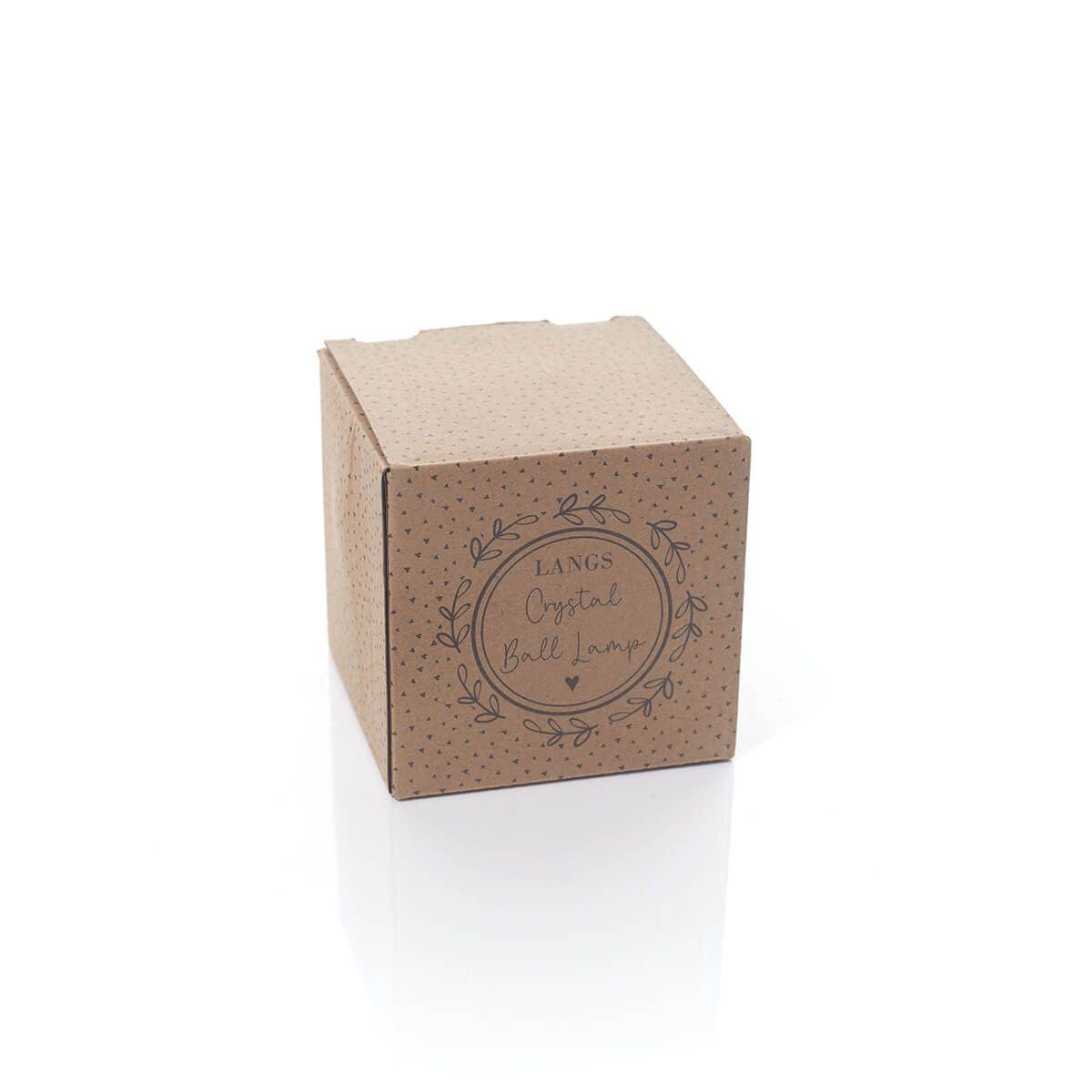 Langs - Crystal Ball Robin LED On Wood Base With USB Wire Gift Boxed