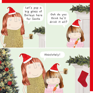 Rosie Made A Thing Big Glass Christmas Card