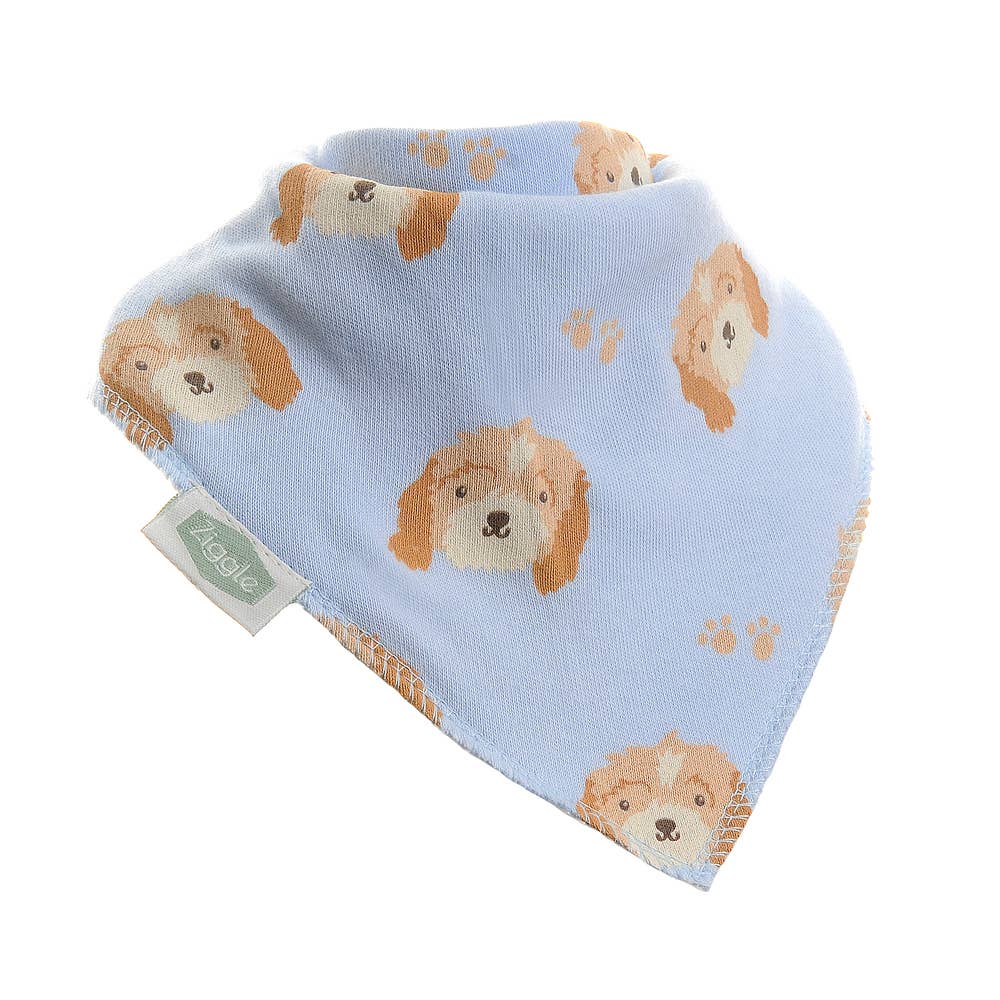 Ziggle Baby - Cockapoo puppy print bib