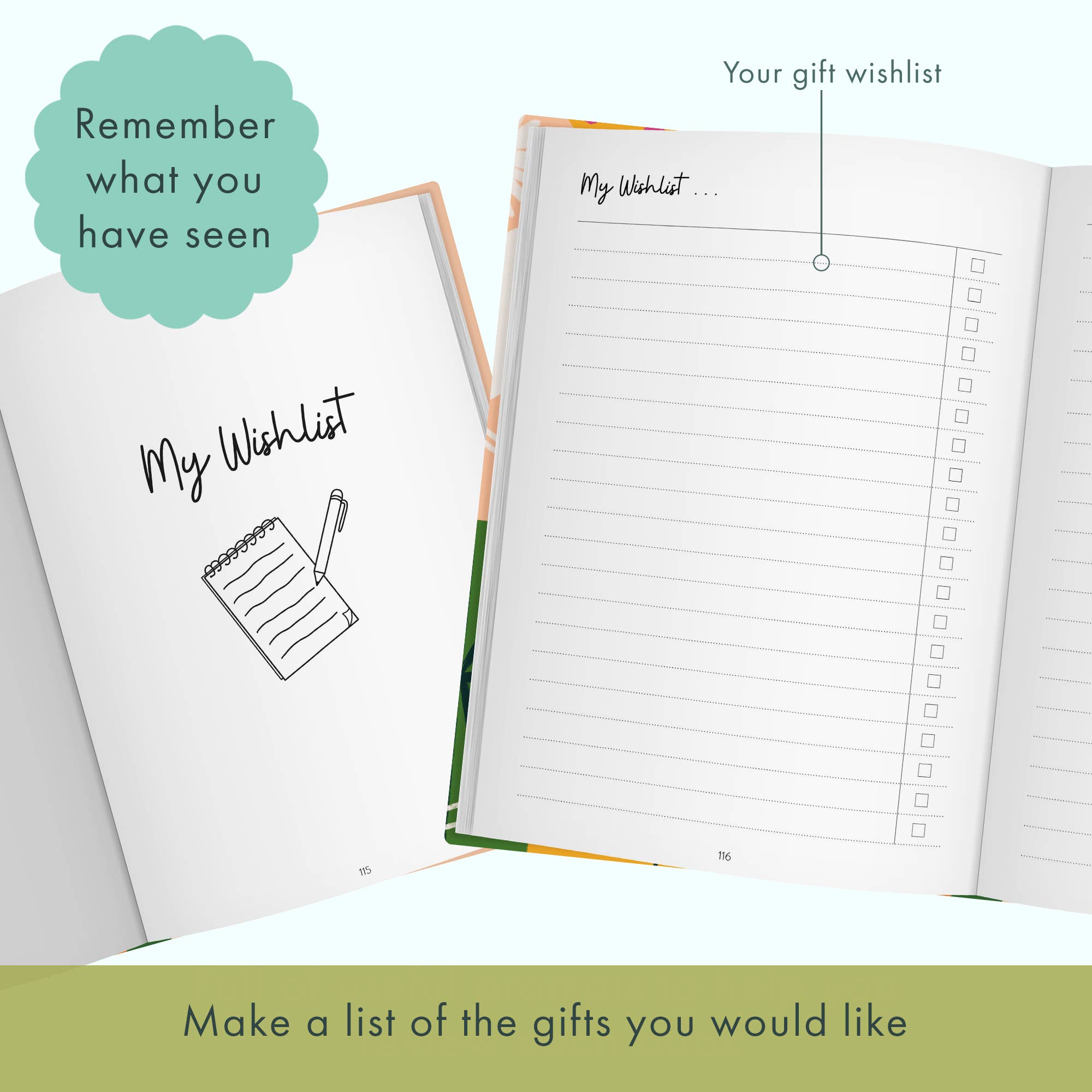 FROM YOU TO ME Meaningful Gifts - The Present Planner - A journal for those who love gifting