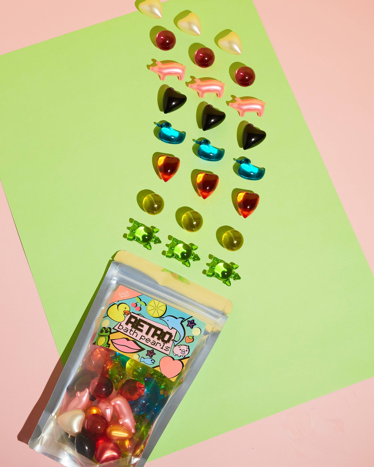 Bare Boutique - 30 Pack Retro 90's Randoms Bath Pearls - Jumbo Mixed Bag