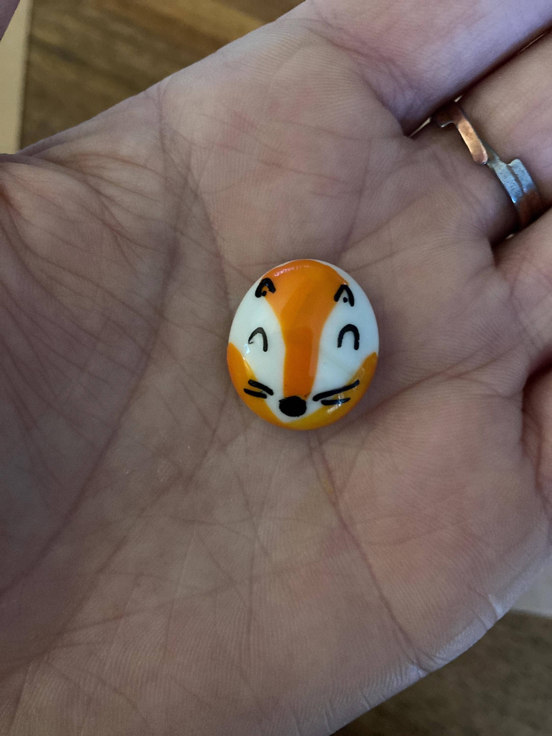 Pals in your Pocket - Fox Sake Pebble Charm For Stressed Friend