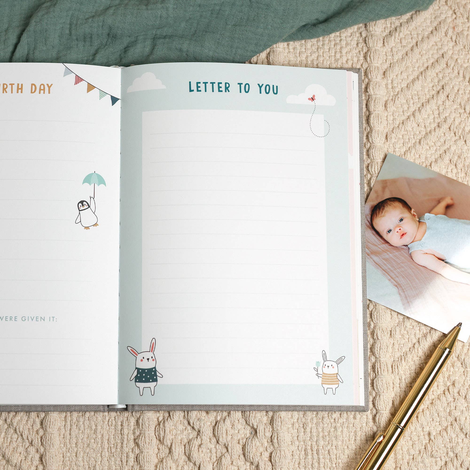 FROM YOU TO ME Meaningful Gifts - Bump to Birthday Pregnancy Journal | Pregnancy Keepsake