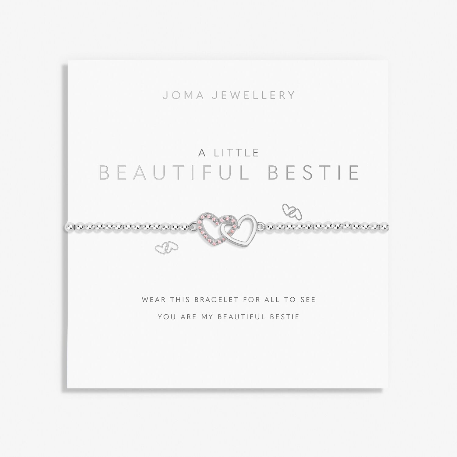 Joma Jewellery A Little 'Beautiful Bestie' Bracelet In Silver Plating |More Than Just A Gift