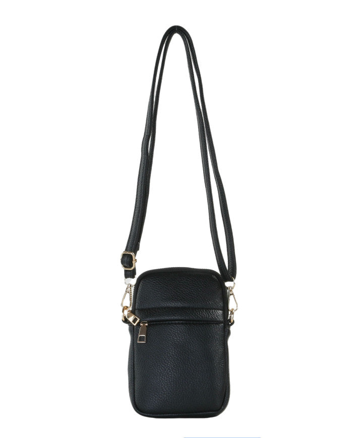 Annabel Tall Cross Body Bag - Black