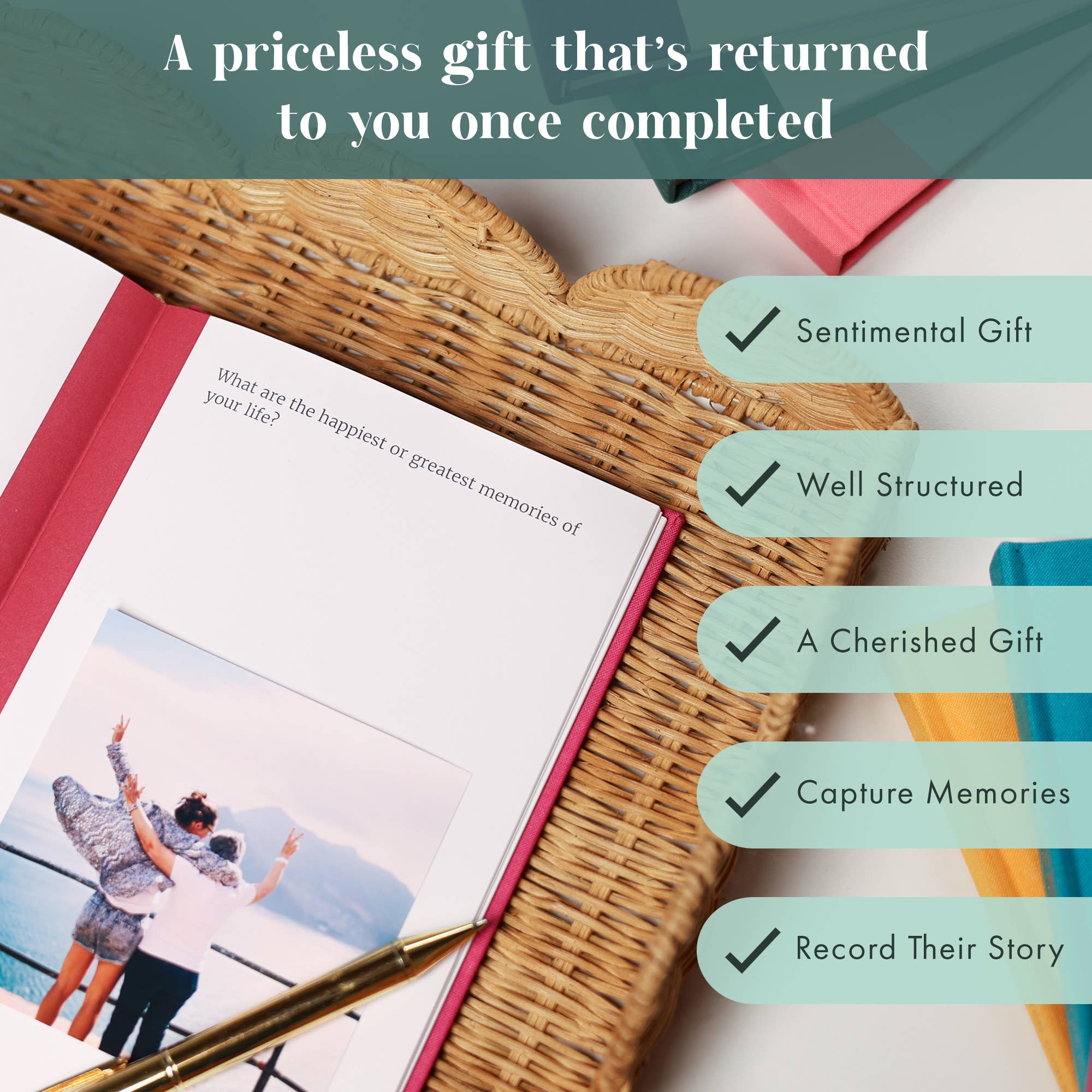 FROM YOU TO ME Meaningful Gifts - Dear Mum Guided Memory Journal | Heartfelt Gift for Mum