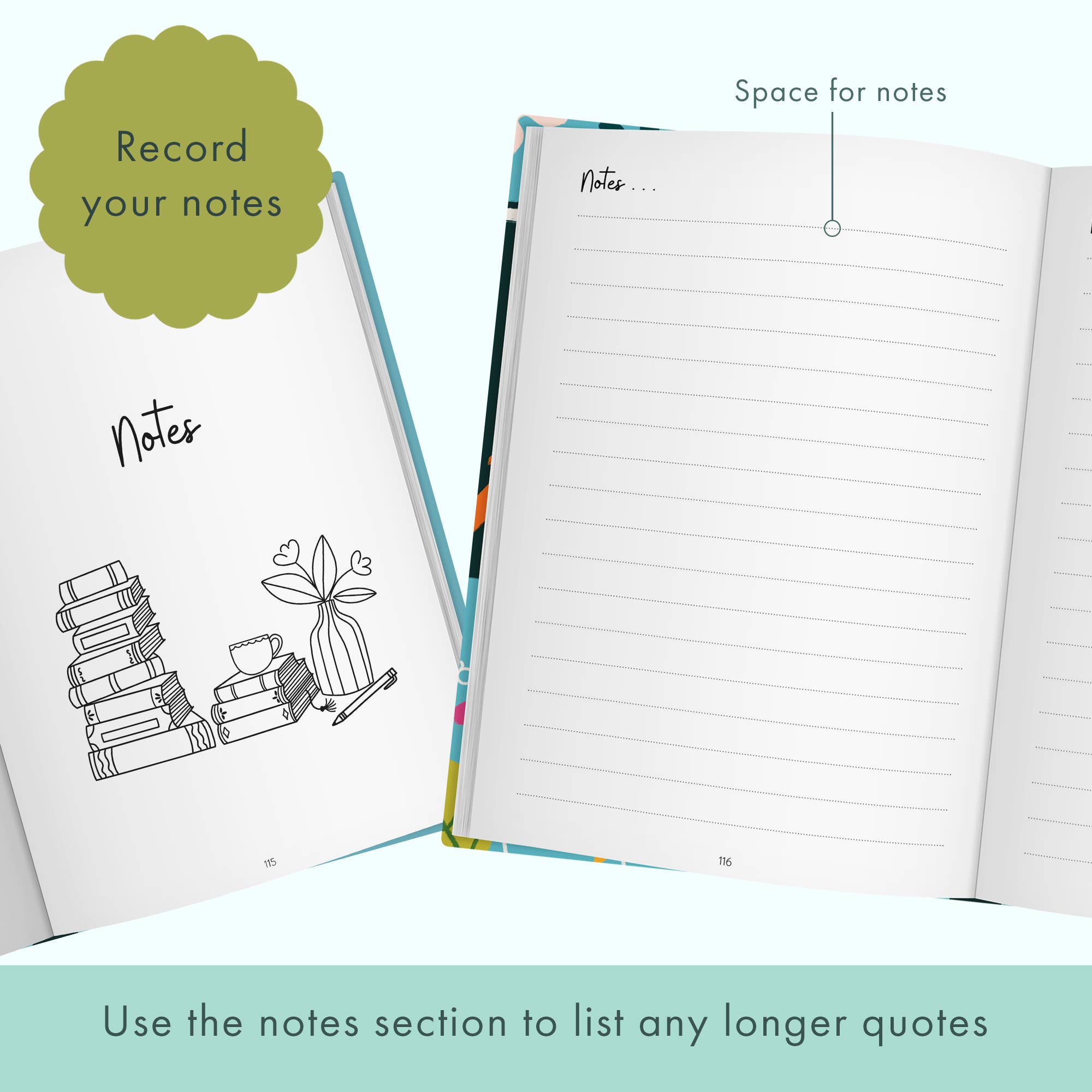 FROM YOU TO ME Meaningful Gifts - The Reading Log | Book Tracker | Gift for Book Lovers