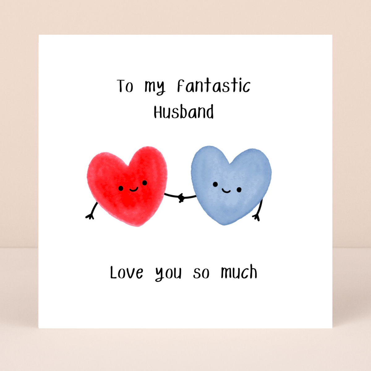 Petimo - Fantastic Husband Cute Hearts Better Together Card