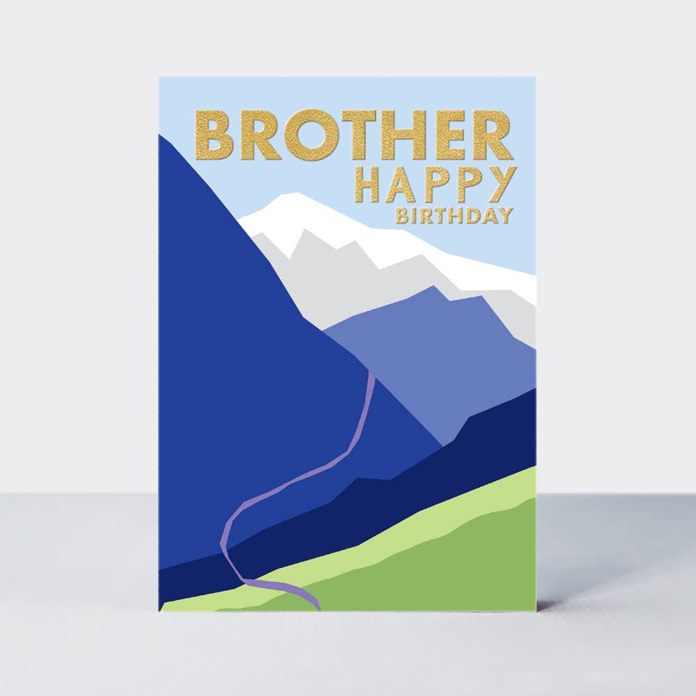Hike - Mountains & Valleys Brother Birthday Card