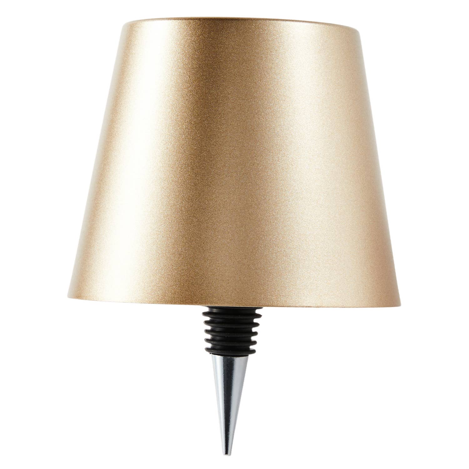 Cordless LED Table Lamp with Bottle Stopper: Cream