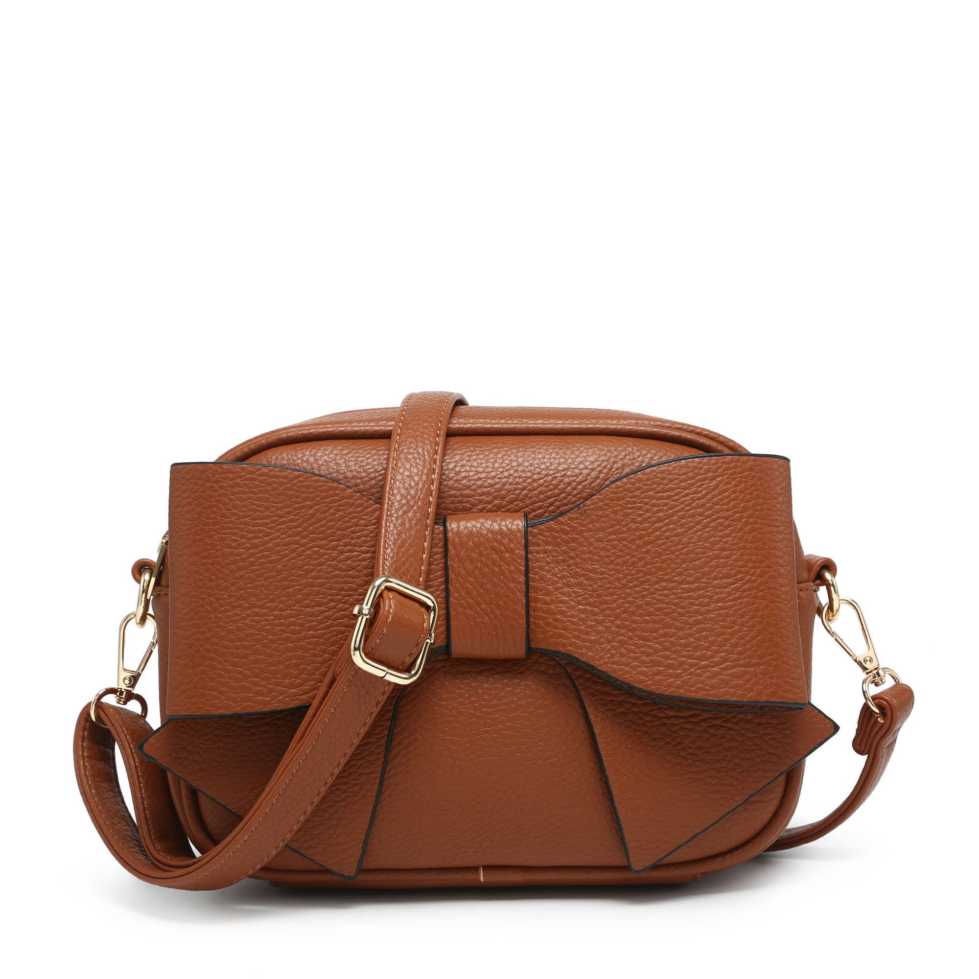Beau Light Khaki Crossbody Bow Bag
