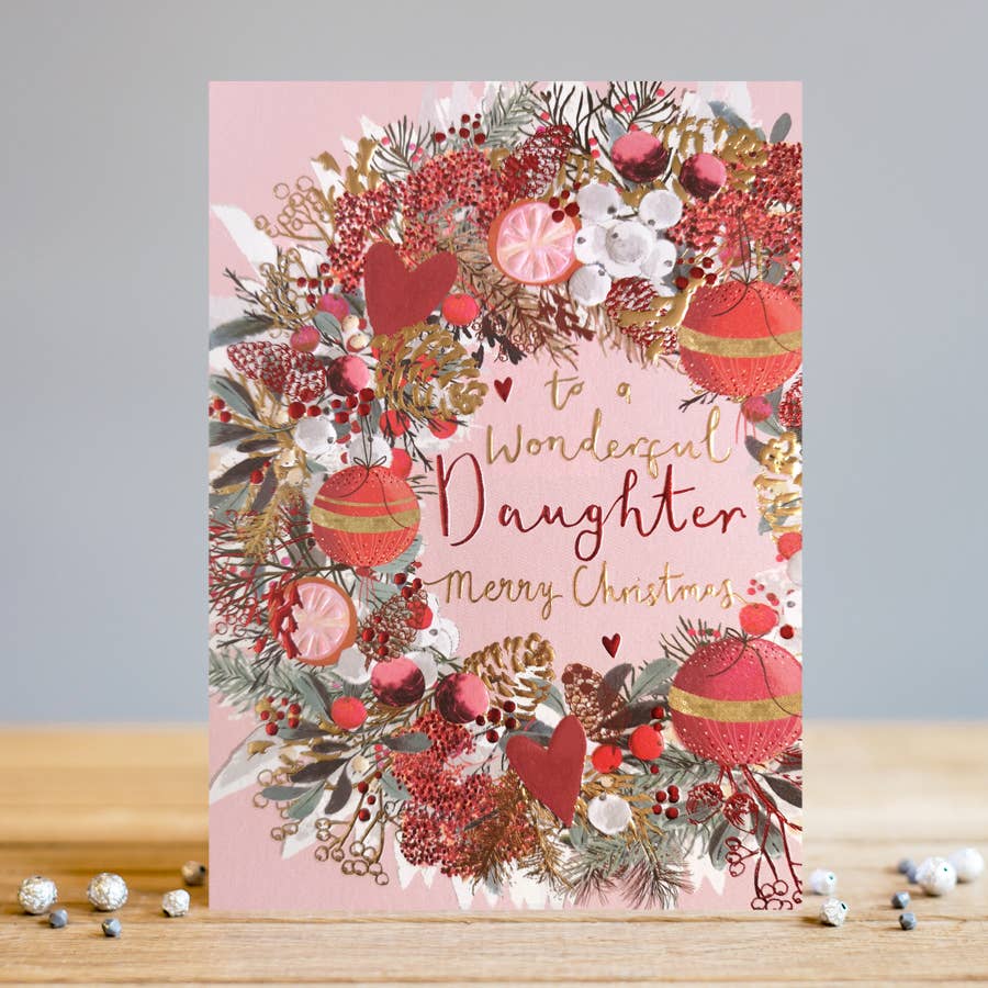 Louise Tiler - Daughter Wreath Christmas Card
