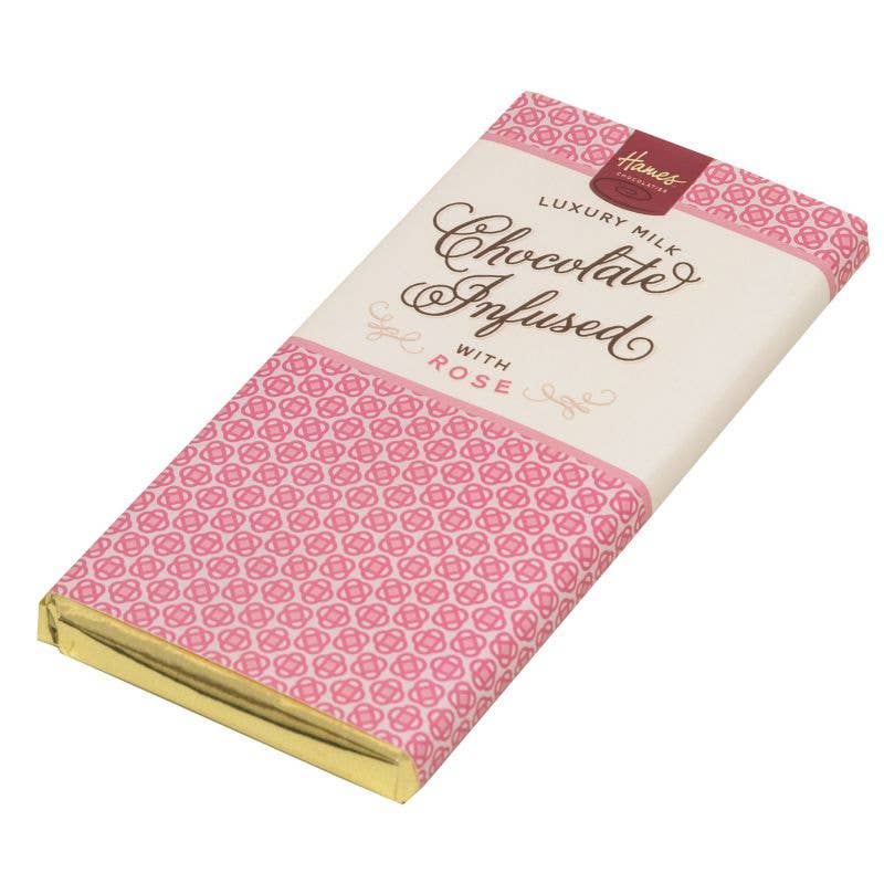 Hames Chocolates - Rose Infused Milk Chocolate Bar