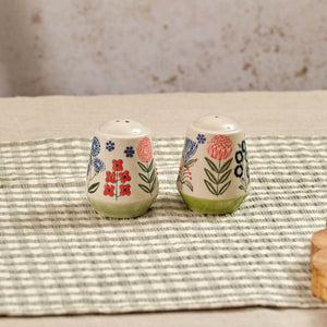Flourish & Foliage Embossed Salt & Pepper Pots - More Than Just a Gift | Narborough Hall