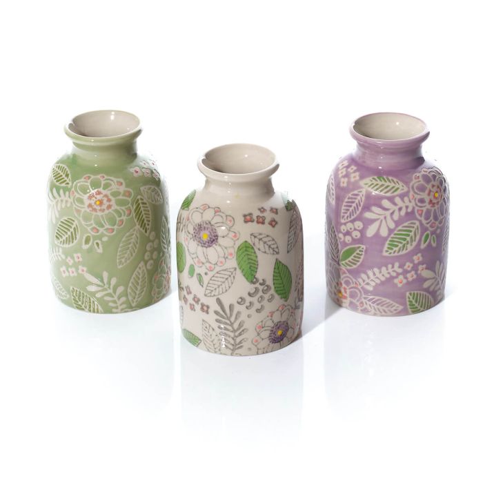 Floral Serenade Decorative Bud Vase