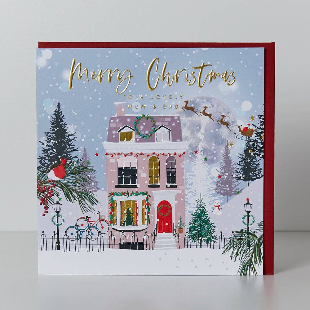 Belly Button Designs - Mum & Dad Home Christmas Card