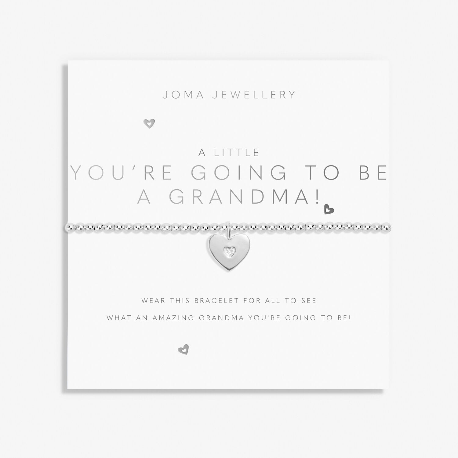 Joma Jewellery A Little 'You're Going To Be A Grandma!' Silver Plated Bracelet
