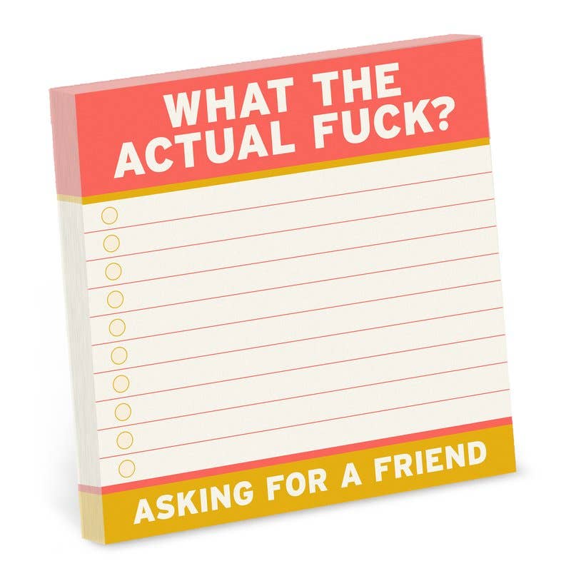 Abrams & Chronicle Books - Knock Knock Actual Fuck Sticky Notes (4 x 4-inches)