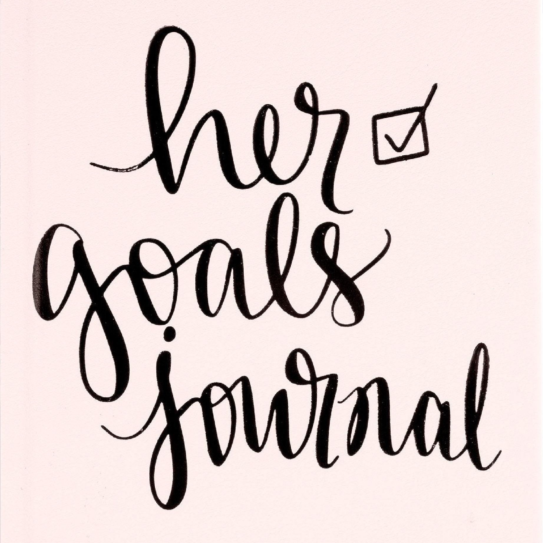 Oli Olsen - Éccolo Guided Hardcover Journal - Her Goals - Pastel Pink: Pastel Pink