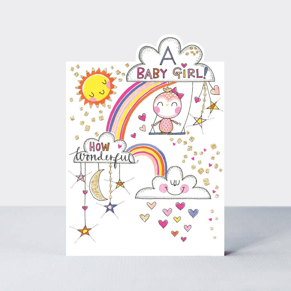 Rachel Ellen Designs Baby Girl Card